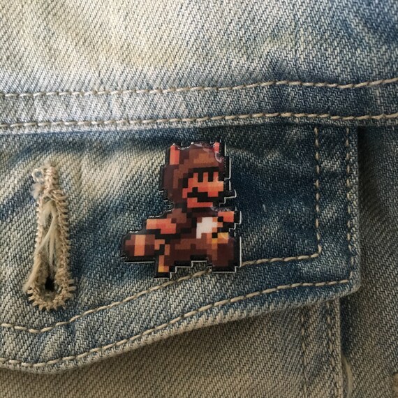 Super Mario Tanooki Pin // Nintendo Hat 