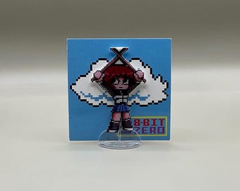 Kim Pine Scott Pilgrim Pin // Scott Pilgrim VS The World // Scott Pilgrim // Kim Pine // resin coated shrink plastic similar to enamel pin
