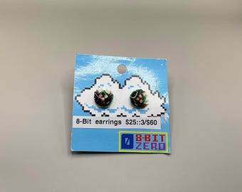 Metroid Earrings // Samus Earrings // Metroid // Stud Earrings // Pixel Earrings // Nerdy Stud Earrings // Metroid Game Earrings