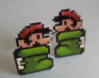 Super Mario Kuribo's Shoe Cufflinks // Video Game Cufflinks // Geek Wedding Cufflinks // Gamer Wedding Cuff Links // Mario Cufflinks