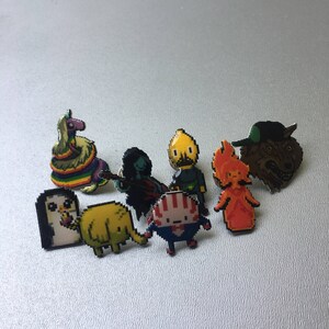 adventure time flame princess pin // Nintendo Hat Pin // Tie Tack // Retro lapel pin // resin coated shrink plastic similar to enamel pin image 5