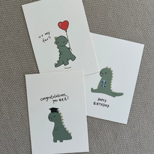 Dinosaurier Postkarten, Geburtstag, Abschluss, Favorite Person, Beste Freundin, Bester Freund, Dino, Geschenk Idee