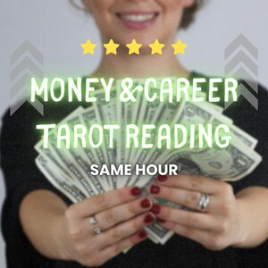 Lectura de dinero y carrera, lectura de tarot, misma hora, entrega rápida
