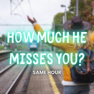 How Much He Misses You?, What Percentage Does He Miss Me?, Ex Lover, Psychic Reading, Same Hour