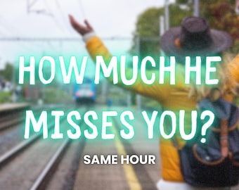 How Much He Misses You?, What Percentage Does He Miss Me?, Ex Lover, Psychic Reading, Same Hour