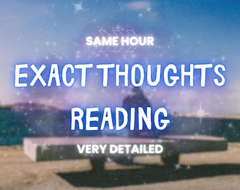 Exact Thoughts, What Is He Thinking?, Love Reading, Same Hour, Fast Delivery