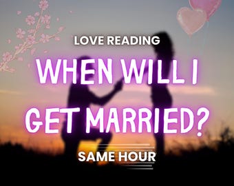 When Will I Get Married?, Love Reading, Same Hour, Fast Delivery