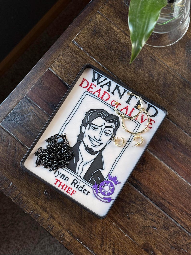 Flynn Rider Wanted Poster Catch-all Tray – Tangled-inspired Desk ...