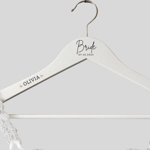 Trouwhangers | Bruid, bruidsmeisje, bruidsmeisje, bloemenmeisje, moeder van de bruid Jurkhangers | Hangers voor bruidsfeestjes | Bruidshangers