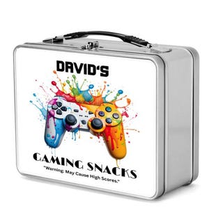 Snacks Dose, Keksdose, personalisierte Gaming Snacks Dose, Geschenk für Jungen, Gaming Geschenke, Geschenk für Gamer, Leckerli Box, Leckereien Dose, Snackbox