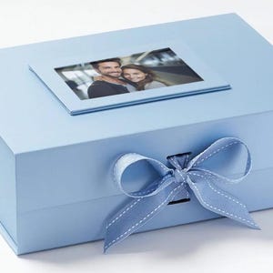 Personalised Gift Box with picture slot, Bridesmaid Proposal Box, White Gift Box, Wedding gift box, bridesmaid gift box, Gift packaging