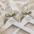 Engraved Wooden Wedding Dress Hanger, Personalised Bridal Keepsake, Bridesmaid, Maid of Honour, Flower Girl, Bride, Wedding Dress Hanger