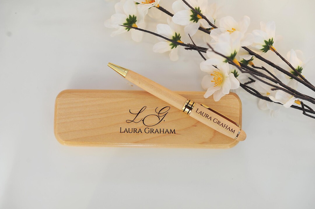 Engraved Pen, Bamboo Pen With Personal Message, Personalised Pen ...