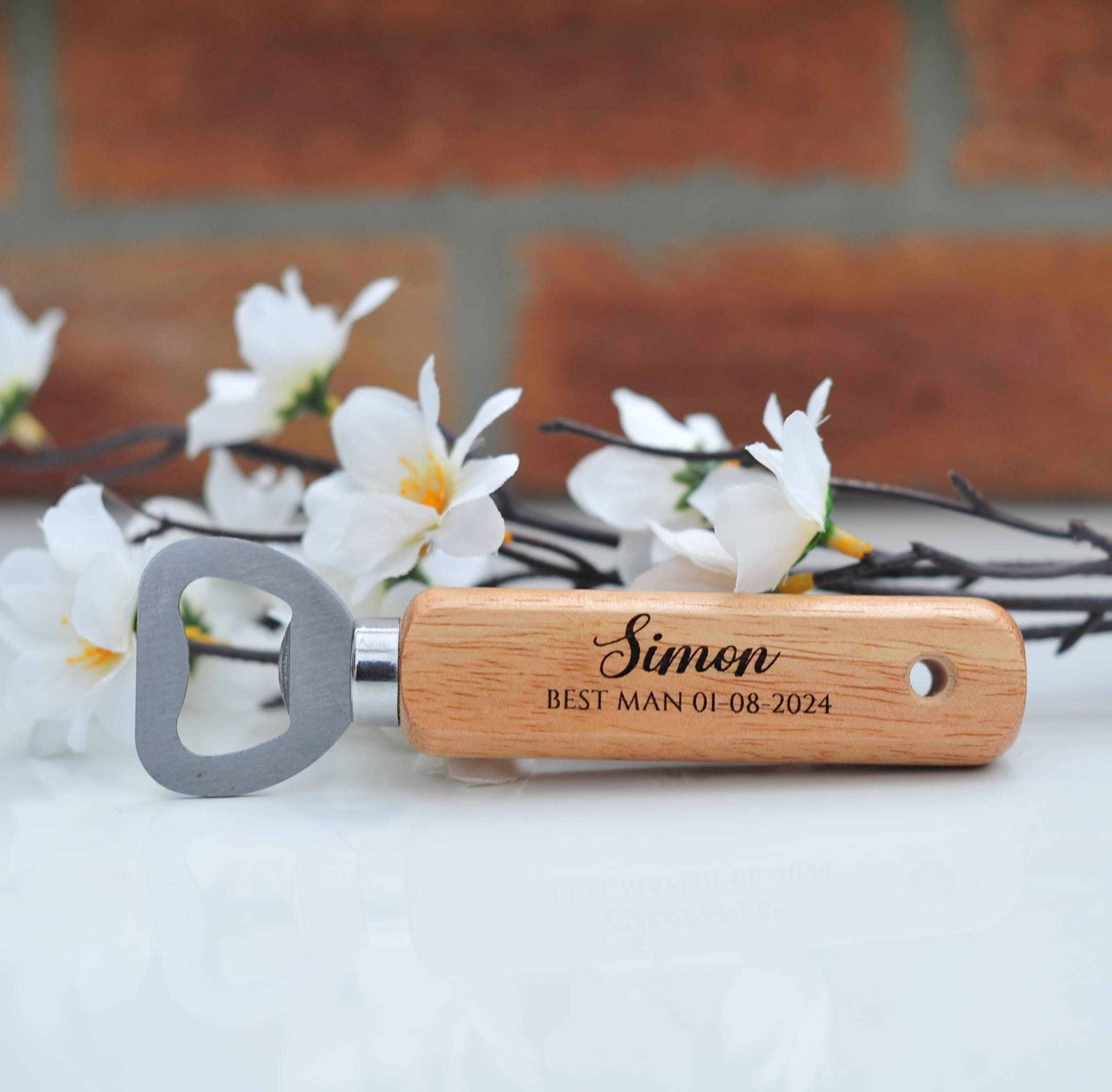 Area Code Engraved Bottle Opener