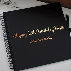 Álbum de recortes personalizado / Álbum de recortes de cumpleaños / Álbum de recortes encuadernado en espiral / Regalos de Navidad / Libro de recuerdos / Libro de visitas de boda / Regalo de cumpleaños