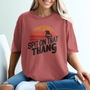 Spit On That Thang Shirt, Funny Shirt, Hawk Tuah Graphic Tee, Adult Humor T-Shirt, Unique Gift, Trendy Tee, Stylish Casual Wear