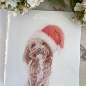 Cartão de Natal desenhado à mão