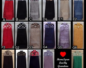 One Oven door towel, Kitchen hanging towel, Dish towel, Bathroom hand towel