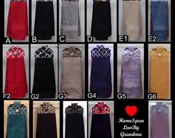 One Oven door towel, Kitchen hanging towel, Dish towel, Bathroom hand towel