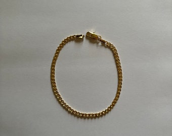 18K Gold Filled Curb Chain Bracelet - The Gia Bracelet