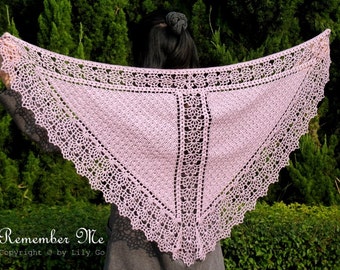 Remember Me Crocheted Shawl in PDF File