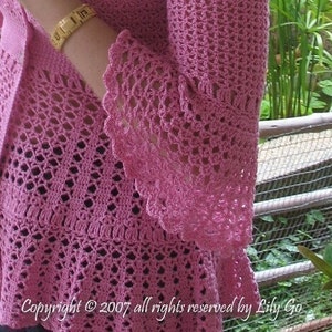 Dahlia Top Crochet Pattern in PDF File image 4