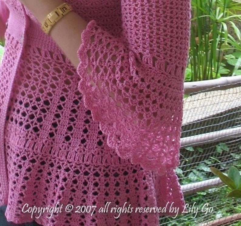 Dahlia Top Crochet Pattern in PDF File image 4