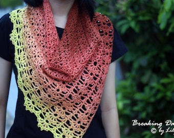 Breaking Dawn Crocheted Cowl in PDF File