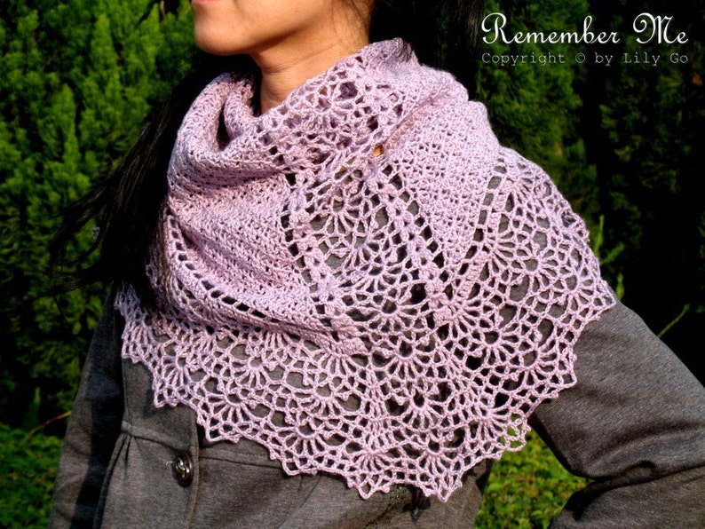 Remember Me Crocheted Shawl in PDF File image 2