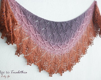 Bridge to Terabithia Knitting Shawl Pattern in PDF