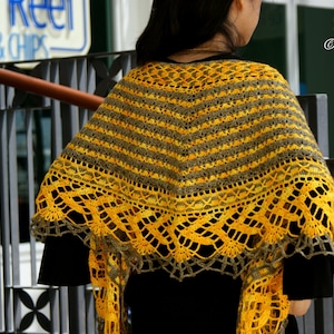 Saltire Crocheted Shawl in PDF File