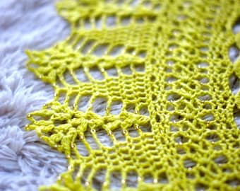 The Secret Garden Crocheted Shawl in PDF File