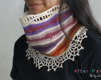 After Party Cowl Crochet Pattern in PDF