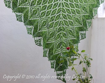 Gathering Leaves Crocheted Shawl in PDF File