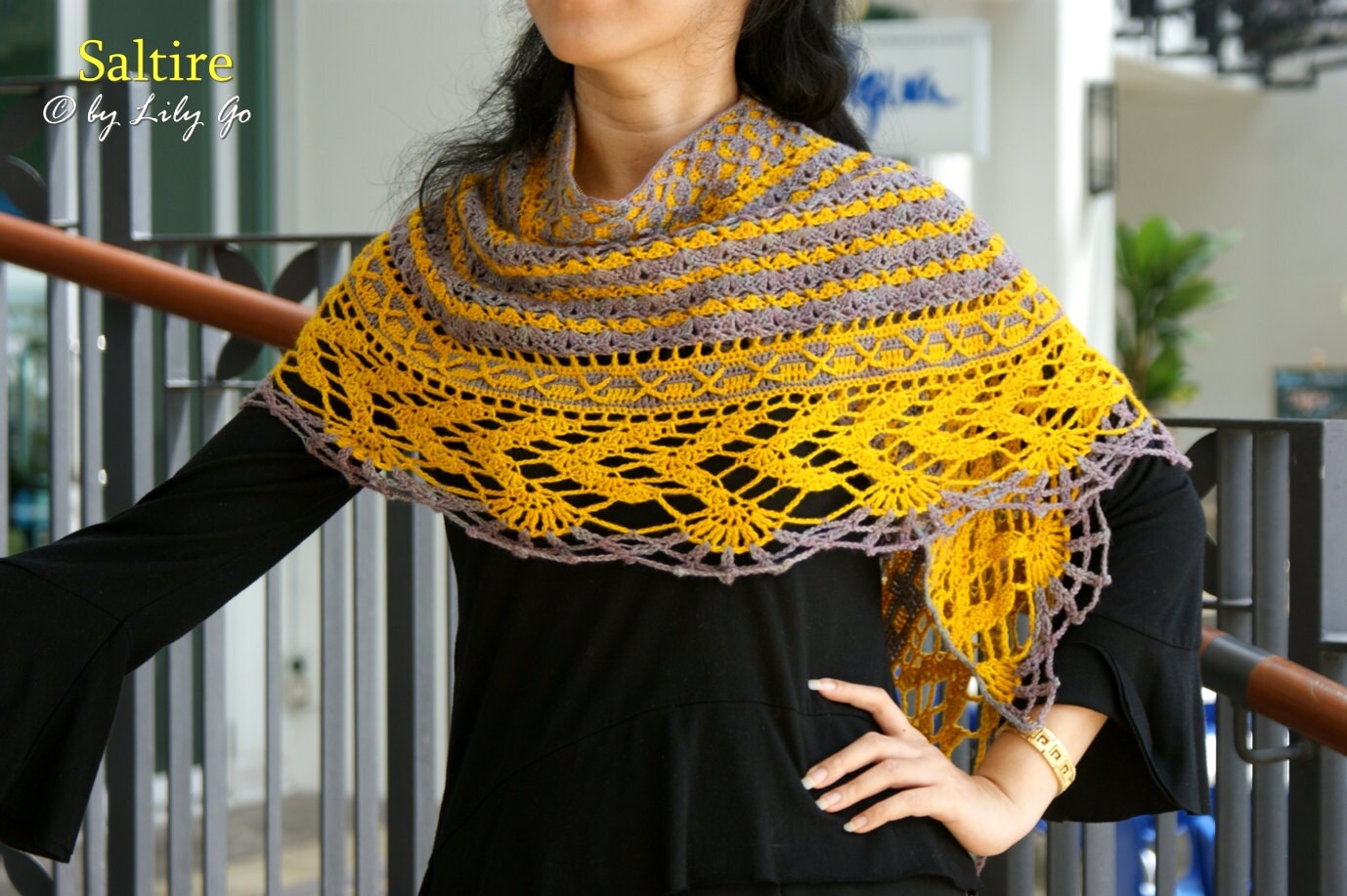 Saltire Crocheted Shawl in PDF File - Etsy