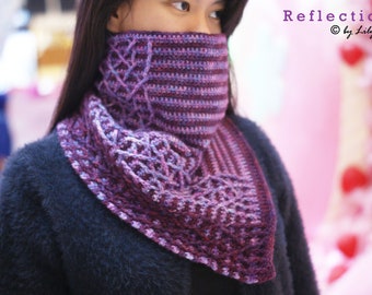 Reflection Crochet Cowl Pattern in PDF