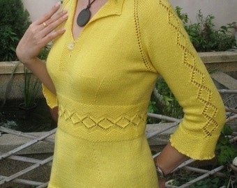 Sunshine Top Knit Pattern in PDF