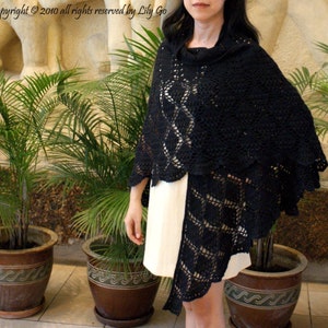 Garden Path Crocheted Shawl in PDF File image 2