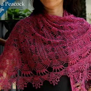 Proud as a Peacock Crocheted Shawl in PDF File image 2
