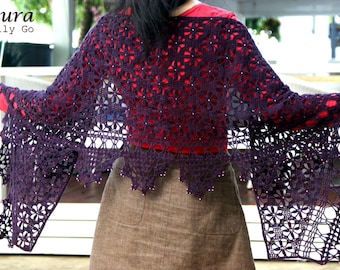 Laura Crocheted Shawl in PDF File