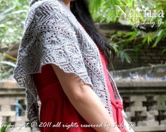 Narnia Knitting Shawl Pattern in PDF