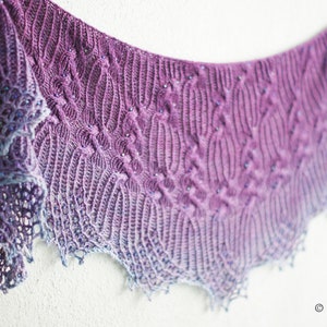 Twist Knitting Shawl Pattern in PDF