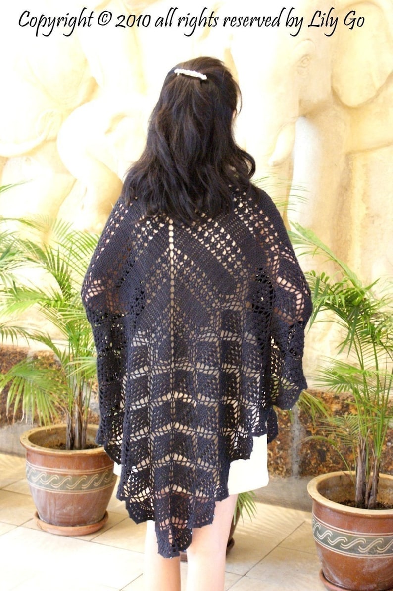 Garden Path Crocheted Shawl in PDF File image 3