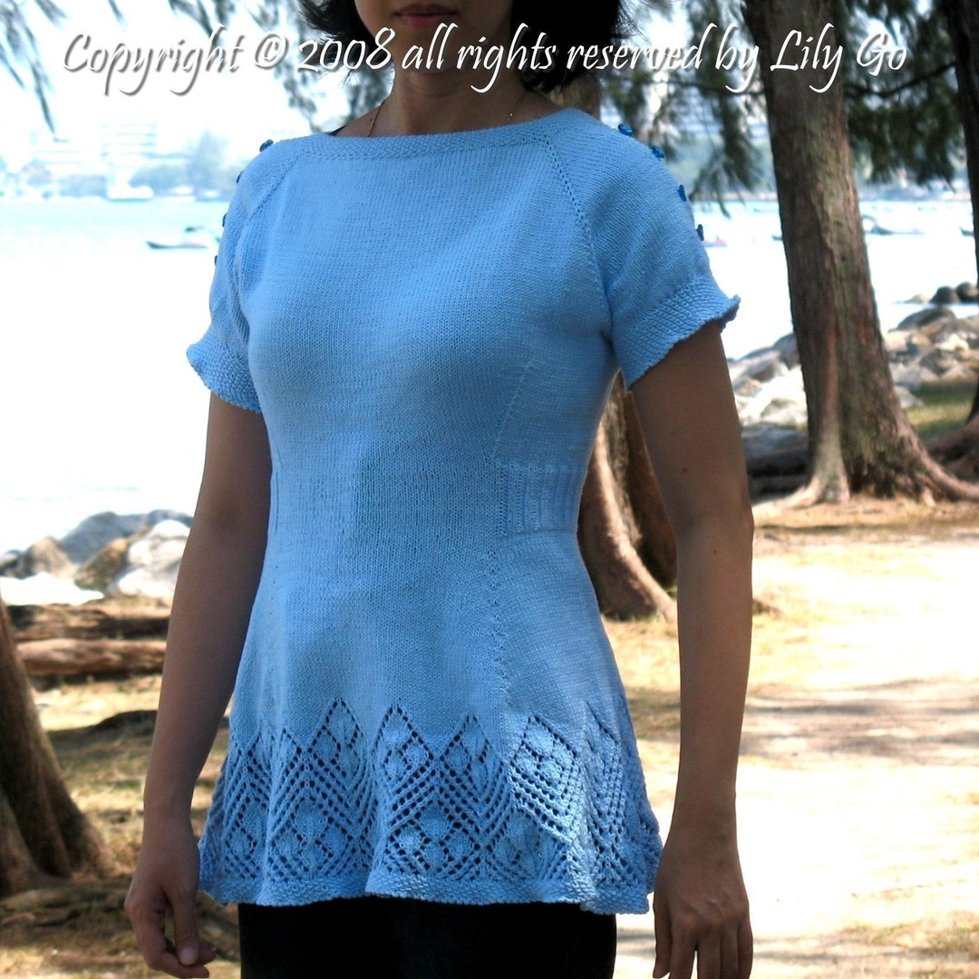 Falling Leaves Top Pattern in PDF File - Etsy