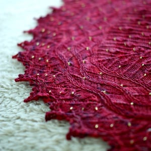 Interview With The Vampire Knitting Shawl Pattern in PDF