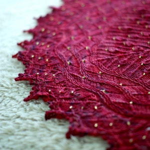 Interview With The Vampire Knitting Shawl Pattern in PDF