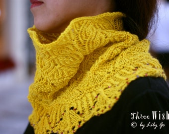 Three Wishes Cowl Knitting Pattern in PDF