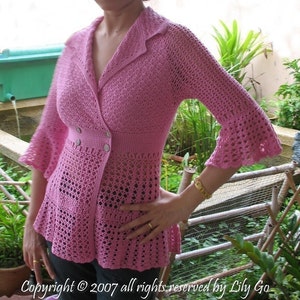 Dahlia Top Crochet Pattern in PDF File image 2
