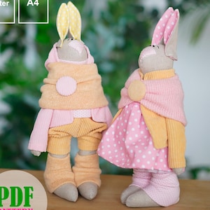 Bunny Sewing Pattern PDF Instant Download Sewing