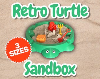 Turtle Sandbox (3 Sizes) + Sand & Tools